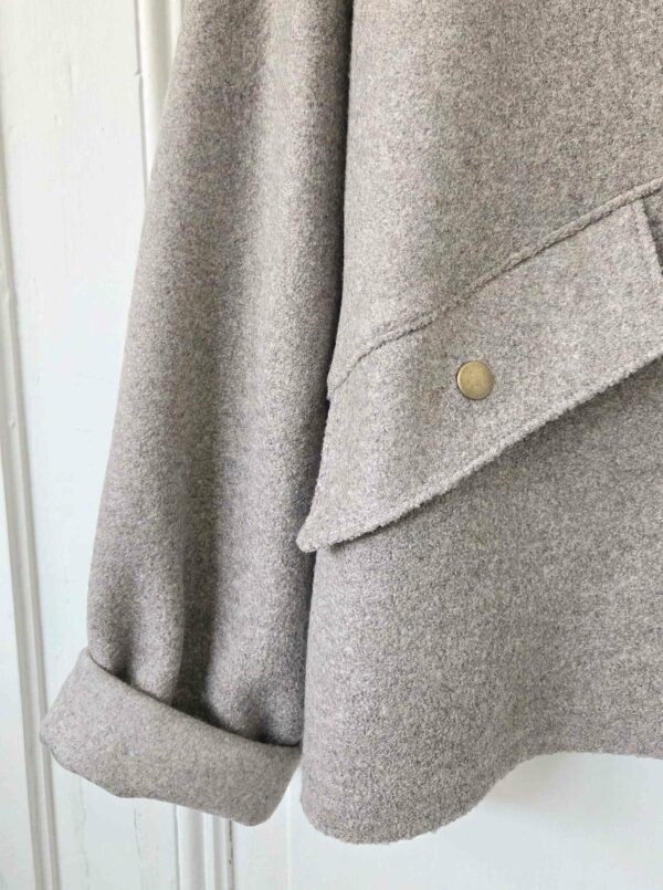 Cardigan Hector Gris Taupe Laine – Image 2