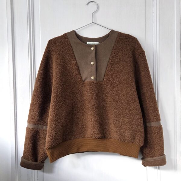 Sweatshirt Teddy laine Séquoia 