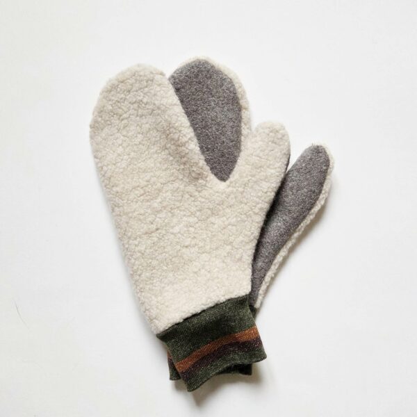 Moufles Teddy crème