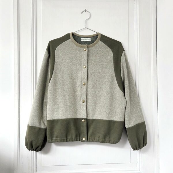 Cardigan/Blouson Kaki Sans Poche