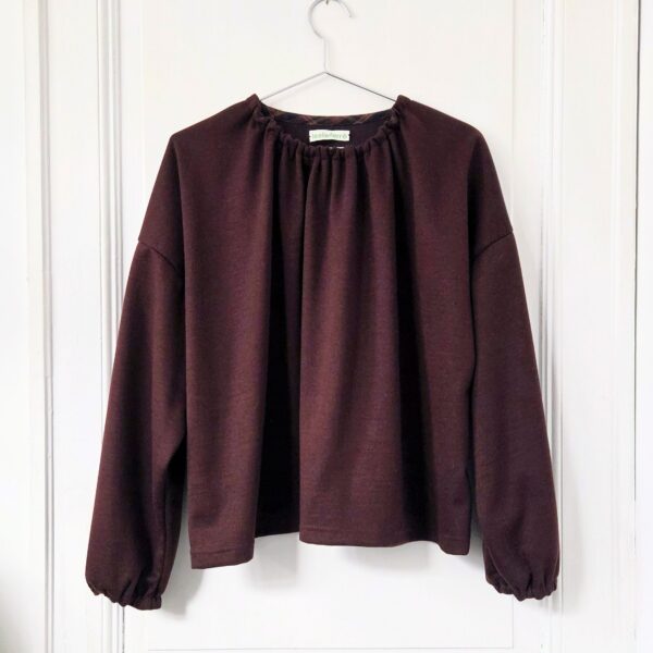 Blouse Fronce Grenat